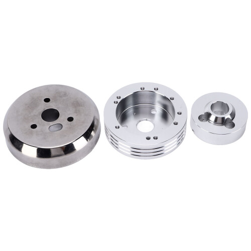 Polished Hub Adapter for Steering Column, Durable in Using Advanced Manufacturing Technology with Direct Bolt-On Compatibility, Universal 5 and 6 2