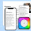 Inkless Thermal Printer for Smartphone Connectivity, Portable Compact Sticker Maker with RGB Light, Bluetooth Connection Wireless Printing for Labels 7