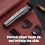 Electric Beard Trimmer for Men, Cordless Design with LED Display, Multi-Functional Trimmer Kit Featuring High Performance Sharp Blades, USB 4