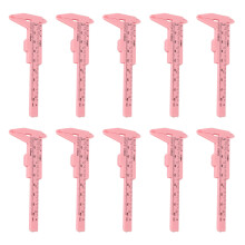 10 Stück Pinke 80mm Augenbrauen Messlineal Schiebelinien-Kaliber für Tätowierungsdesign