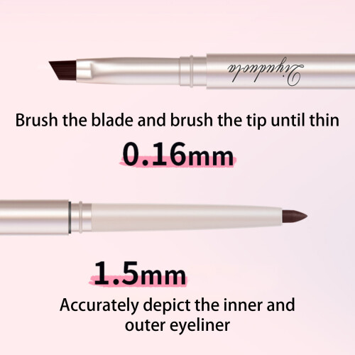 Μόνιμα μολύβια eyeliner σκούρου καφέ, αδιάβροχα, μεταφοράς, μακράς διαρκείας, 2