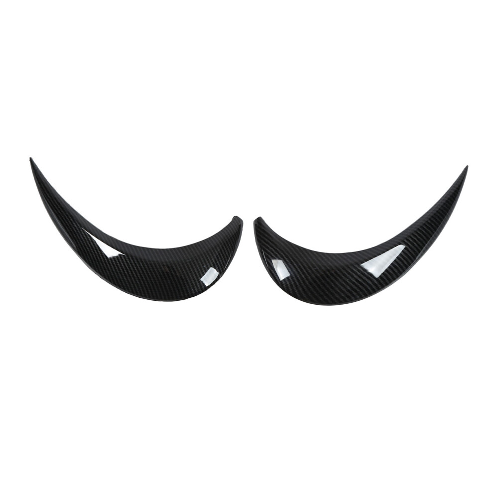 Stylish Carbon Fiber Look Headlight Eyebrow Pair For Cars - 2Pcs 5081376241414
