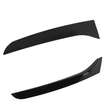 2 Stück Glänzend Schwarz ABS Heckscheiben Spoilerabdeckung passend für B7 Kombi 2011-2015
