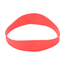 Gabarit de coupe de cheveux en silicone pour la nuque, conception courbée, usage domestique, rouge