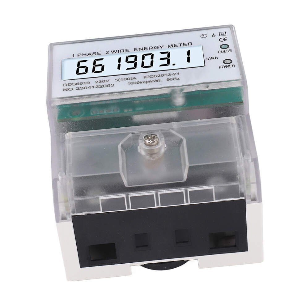 Digital Energy Meter Dds6619-031 1 Phase 2 Wire Lcd 230Vac 9311376243047