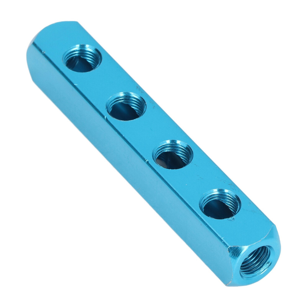 Aluminum Pneumatic Manifold Block Splitter Al-4 4-Way Air Distribution 5071376245529