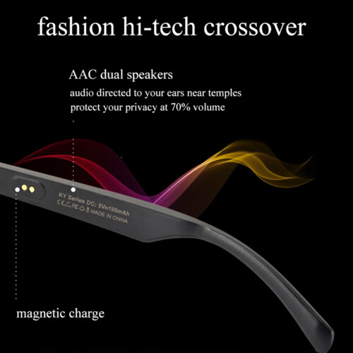 Wireless Bluetooth Smart Glasses 146x152x42.3mm Black 32g 2