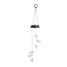Clopoței de vânt cu design unic, decor exterior impermeabil care își schimbă culoarea, cu lumini LED romantice cu energie solară, senzor