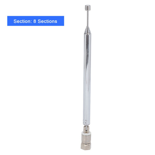 Antenne en acier inoxydable à 8 sections 16–72,5 cm 75 Ω 2