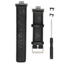 Men's Replacement Watch Strap Black Leather With Quick Release Fast Installation Waterproof Leather Comfortable Fit For Huawei Watch Fit Classic Busin