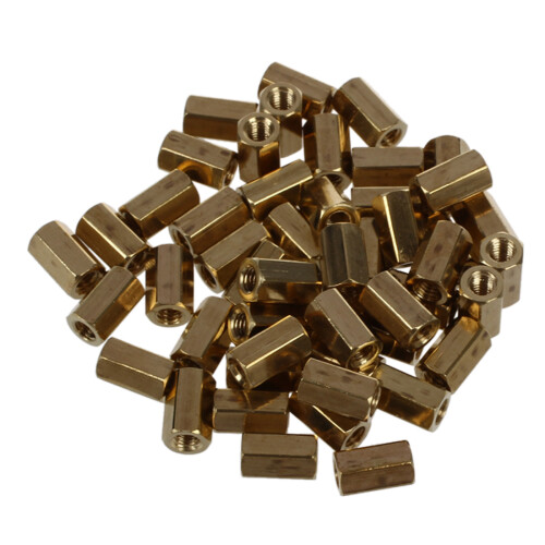 50X Metall Hex M3 Innengewinde Standoff PCB Spacer 8mm Koerper