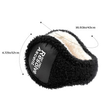 Winter Polar-Fleece-Ohrwärmer, verstellbar, 12 cm Durchmesser, für Männer & Frauen