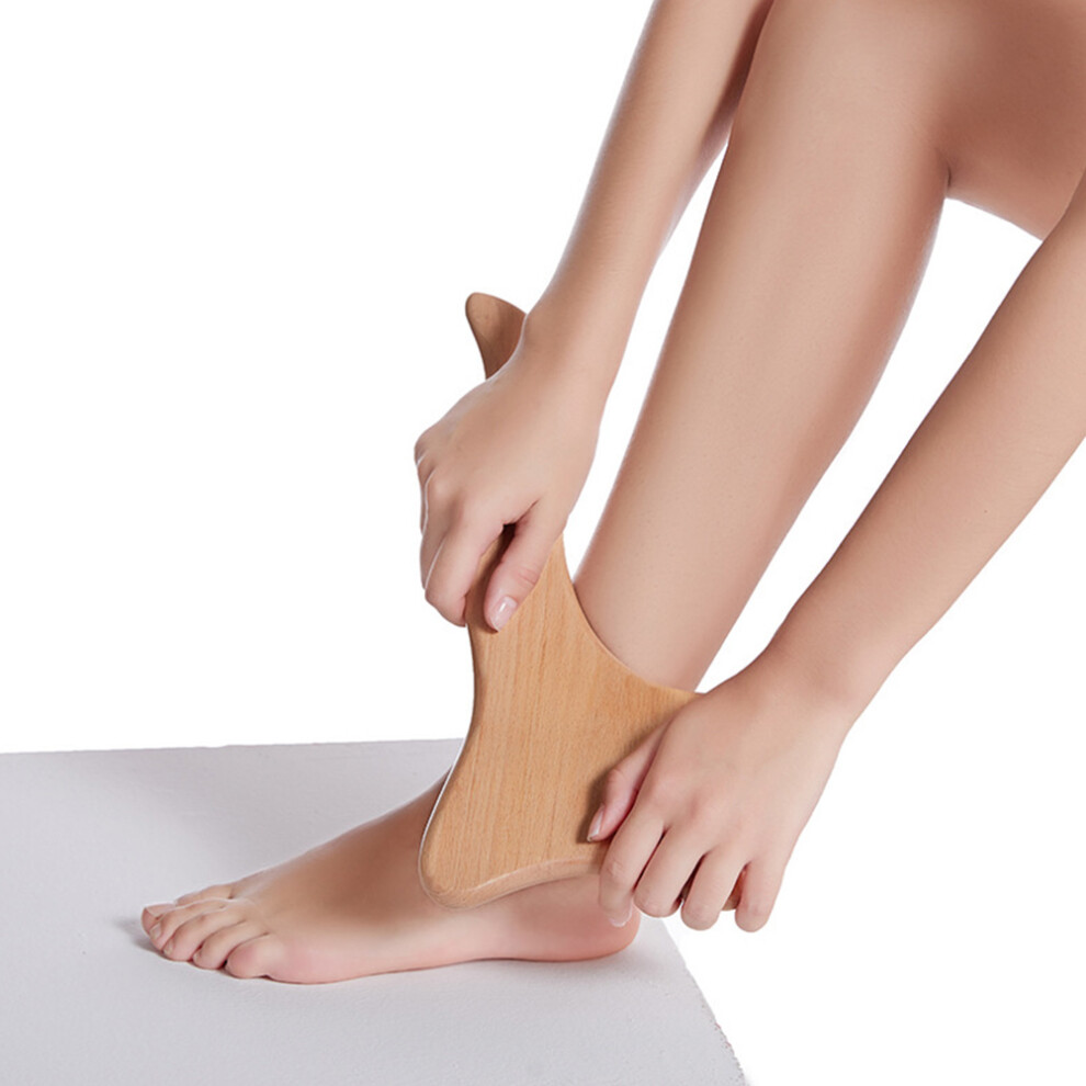 Portable Beech Wood Gua Sha Scraping Massage Tool 33x15cm