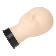 Teste de manequim em silicone para alongamento de cílios, sobrancelhas e prática de maquiagem, 27cm