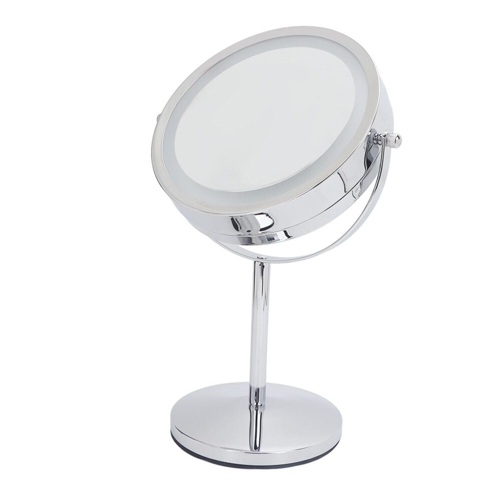 LED Vanity Mirror with 3X Magnification, Battery Operated Lighted Vanity Makeup Mirror with Touch Control LED Illumination, Rotatable Mirror 360