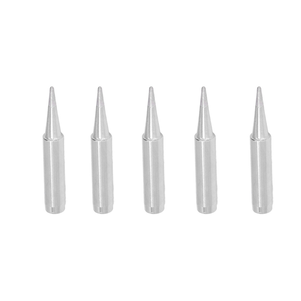 5Pcs Copper Internal Heating Soldering Iron Tips For Hakko 936 900M-T-B 5011376258037