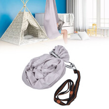 Aerial Yoga Hängematte 1x2,8 m aus atmungsaktivem Nylon, sicher & elastisch für Kinder Grau