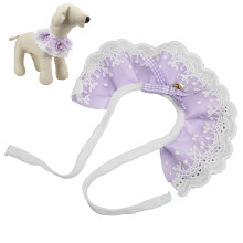 Breathable Cat Lace Scarf Small Medium Pets Purple S Soft & Cute