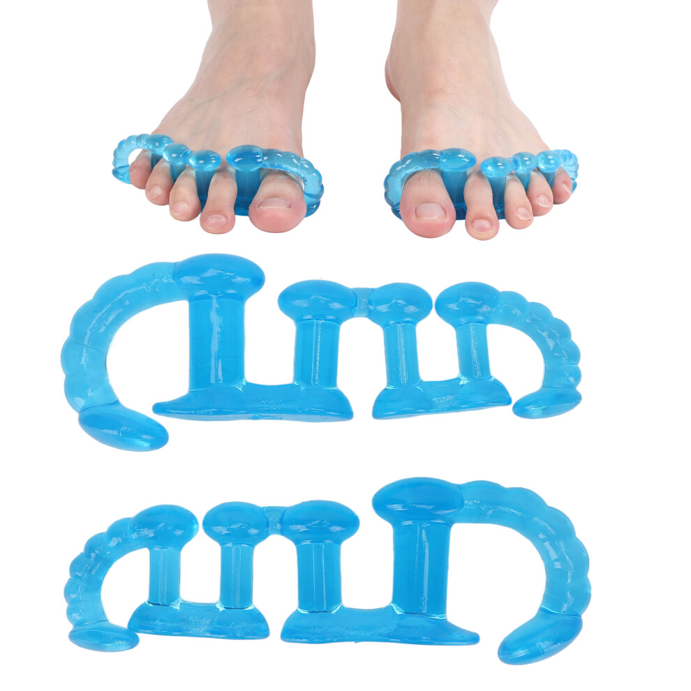 Toe Separators for Night Use Corrects Overlapping Toes Blue SEBS
