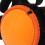Hand-Stressball bei Arthritis, Grifftraining, 7cm, Orange 7