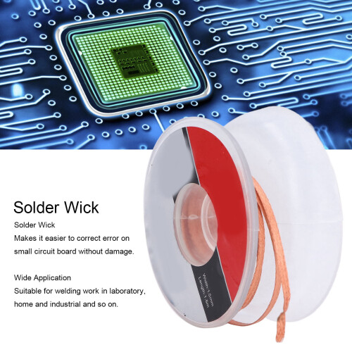 5Pcs Brass Solder Wick Set 1.5M No Clean Braid Repair Tool 2