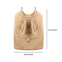 Baby Carrier Cover Hooded Winter Cloak, Stretchy Windproof Soft Baby Stroller Cover with Pocket, 72cmx50cm