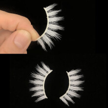 3 Paar Weiße falsche Wimpern Cosplay Make-up Bühnenauftritt Verkleidung