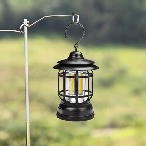 Tragbare Campinglampe LED Notlicht - 3AA Batterien, 96x96x166mm 1