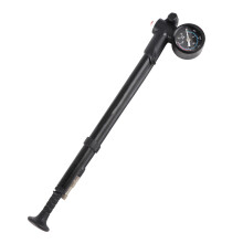 Tragbare Fahrrad-Luftpumpe 300 PSI Handpump, Aluminium, Schwarz