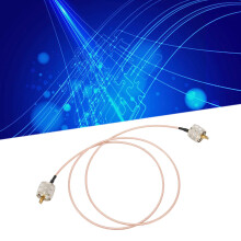 Niedrig verlustiges PL‑259 Koax Jumper Kabel Kupferleitung für Antennen 2PL259 Stecker