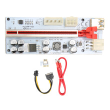 Graphics Extension Powered Riser Adapter Card Universal Power Supply With USB 3.0 Anti Burn Machine Chip Real Time Monitoring Enhanced Extender Gold P