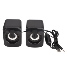 Computer Speaker For Desktop PC, Compact Mini USB Powered Wired Small Speaker With Superior Sound Quality Volume Control, Ideal For Laptops Tablets Ga
