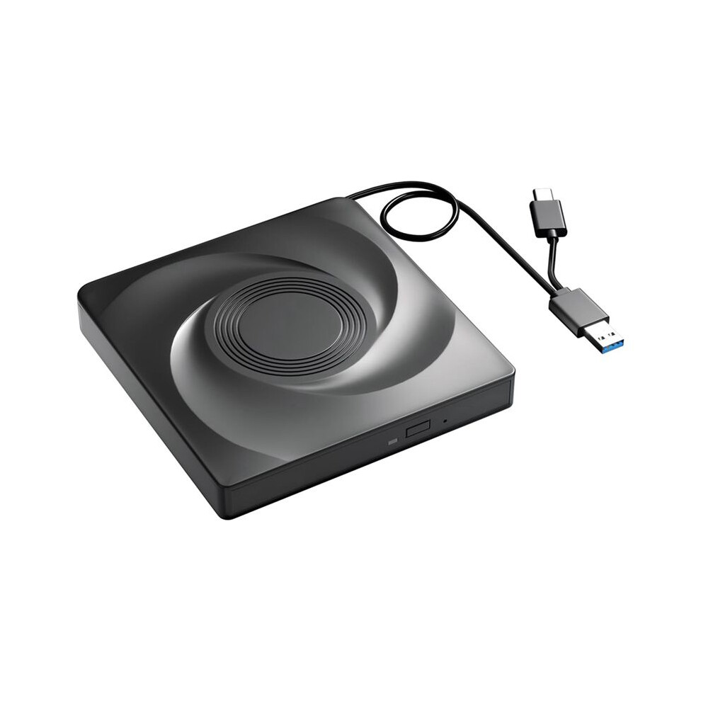 External Cd/Dvd Drive Burner, Cd Rom Dvd Player Portable Cd Reader For Laptop Pc Windows 11/10/7 Linux Os 4712170717614