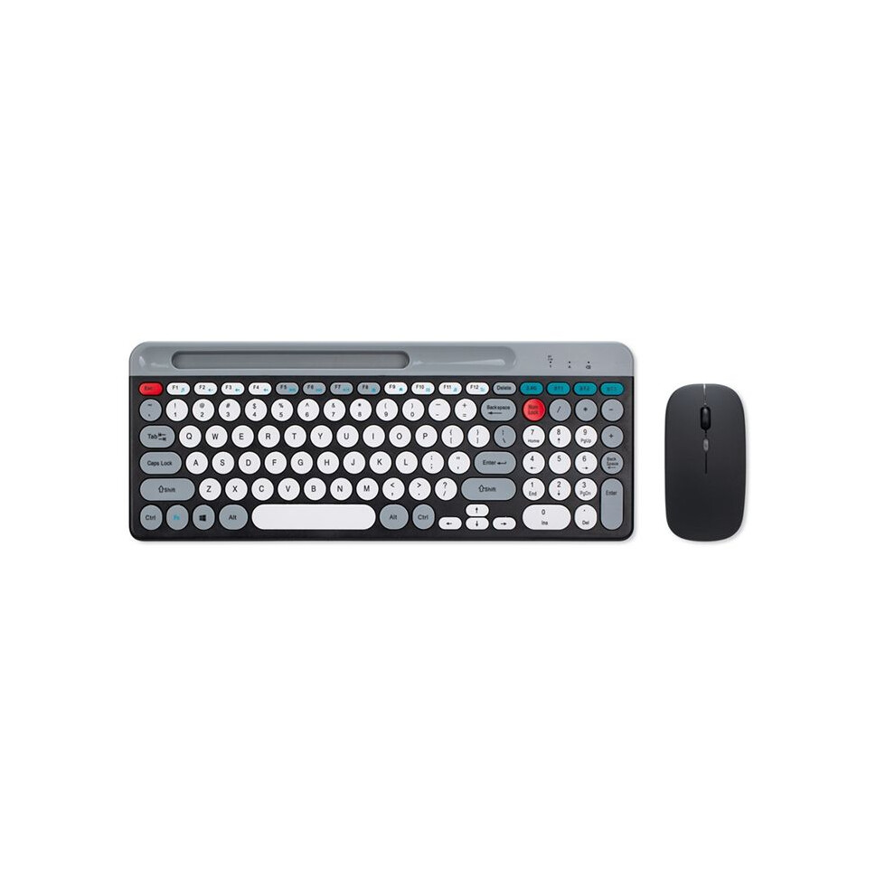 2.4G Wireless Keyboard Mouse Combo Portable Colorful Keyboard Rechargeable Silent For Tablet Laptop Desktop 4713894525417