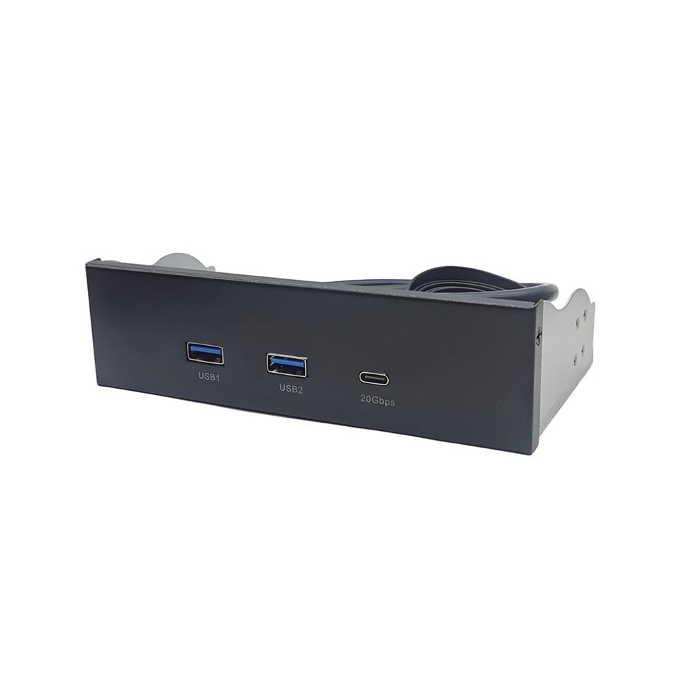 Usb Front Panel For Pc 2 Port Usb 3.2 Gen1 5Gbps + 1 Port Type-C 10Gbps/20Gbps Hub For Desktop 5.25Inch Floppy Drive Bay 6032267647937