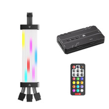 16Pin to 3X8Pin ARGB Card Power Supply Cable RGB Power Extension Cable PSU Cable for 30XX 40XX Cards A