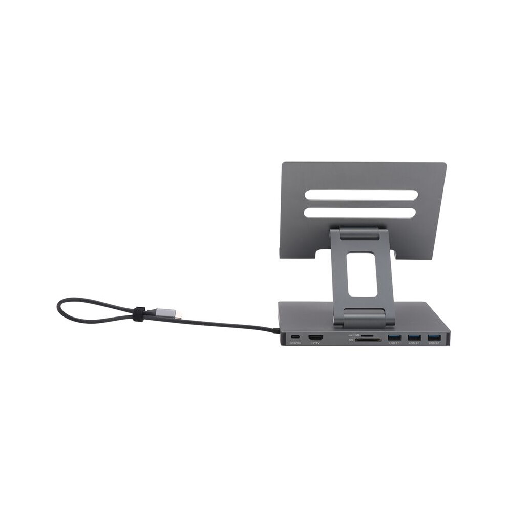 Docking Station Laptop Stand Aluminum Alloy Multi Port Hub Pd Usb3.0 Stand Tf Slot Gigabit Ethernet Docking Station,B 6032980268099