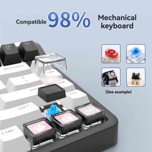 Personalizing Keyboard Keycaps Double Layer Detachable for Customization and Maintenance DIY Keyboard Keycaps, 100Pcs 2