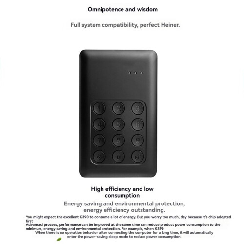 K390 Digital Encryption HDD 2.5 External Portable Hard Drive 1TB Externo Hd for Computer Laptop Harddisk 1