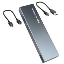 Dual Protocol M.2 NVMe SSD-Festplattengehäuse, 10 Gbit/S USB 3.1 Gen2 NVMe-Gehäuse, M2  SSD-Gehäuse für 2230/2242/2260/2280 A
