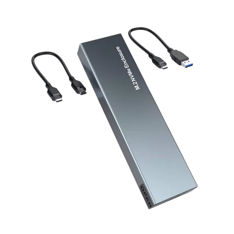 Dual Protocol M.2 Nvme Ssd Hard Drive Case 10Gbps Usb3.1 Gen2 Nvme Enclosure,M2 Ssd Case For 2230/2242/2260/2280 A 4713744171849