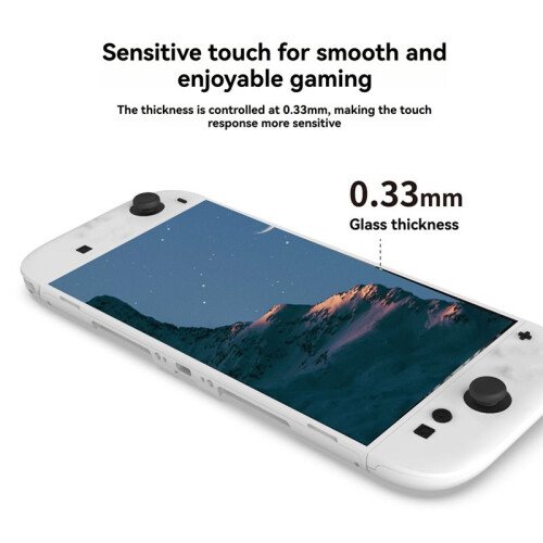 2PCS Tempered Glass Screen Protector for   2 Anti-Scratch Film  2 Console Accessories 2