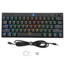 Wireless Gaming Keyboard RGB Backlit Mechanical With Dynamic Keystrokes And Rapid Trigger, Compatible With Multiple Systems