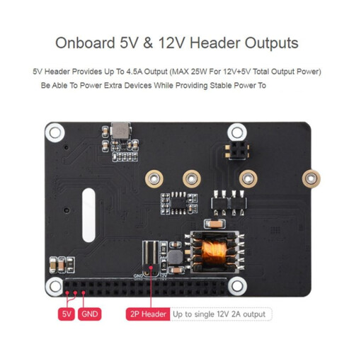 PCIe to M.2 Xpansion Board with PoE Function Supports NVMe Protocol M.2 Solid State Drive for Raspberry Pi 5 PoE HAT 1
