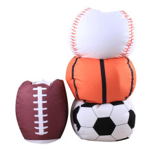 Aufbewahrungsbezug für Sitzsack aus Plüsch, 18 Zoll Spielzeugball, Kleiderorganizer