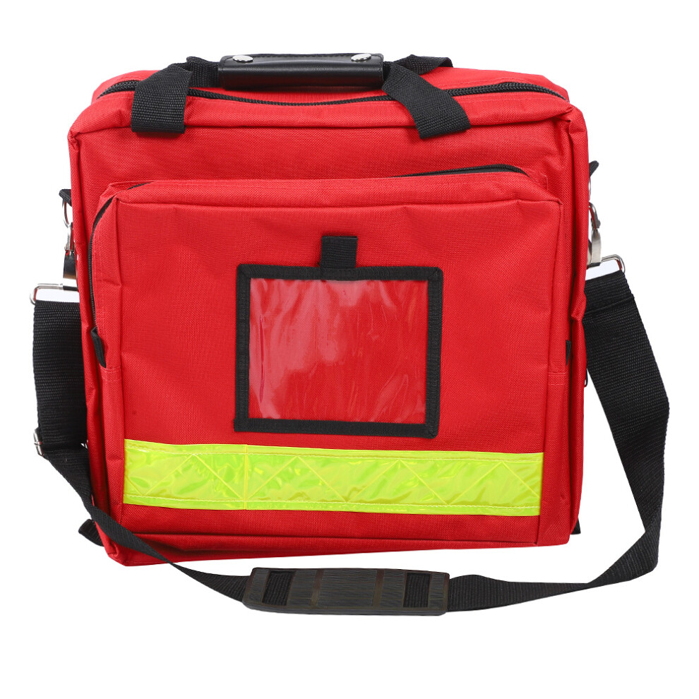 Medical Supplies Bag Emergency Responder Trauma Bag with Detachable Dividers Water-Resistant Nylon Fabric Well Padded Cushion for First Aid Responders