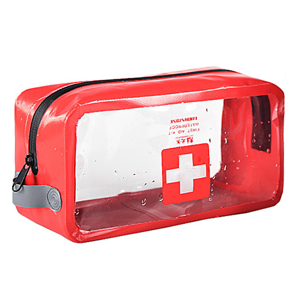 First Aid Survival Pouch, Compact Emergency Bag With Reliable Water-Resistant Zipper And Striking Cross Symbol, Perfect For Travel And Outdoor