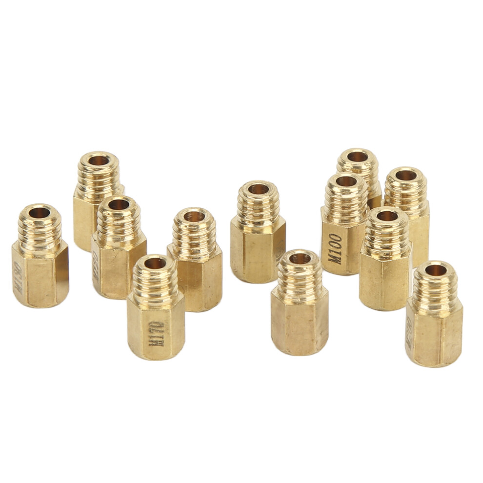 12Pcs Carburetor Main Jet Kit 90Â200 For Mikuni Vm Tm Tmx Carburetors Gold 5041376275413