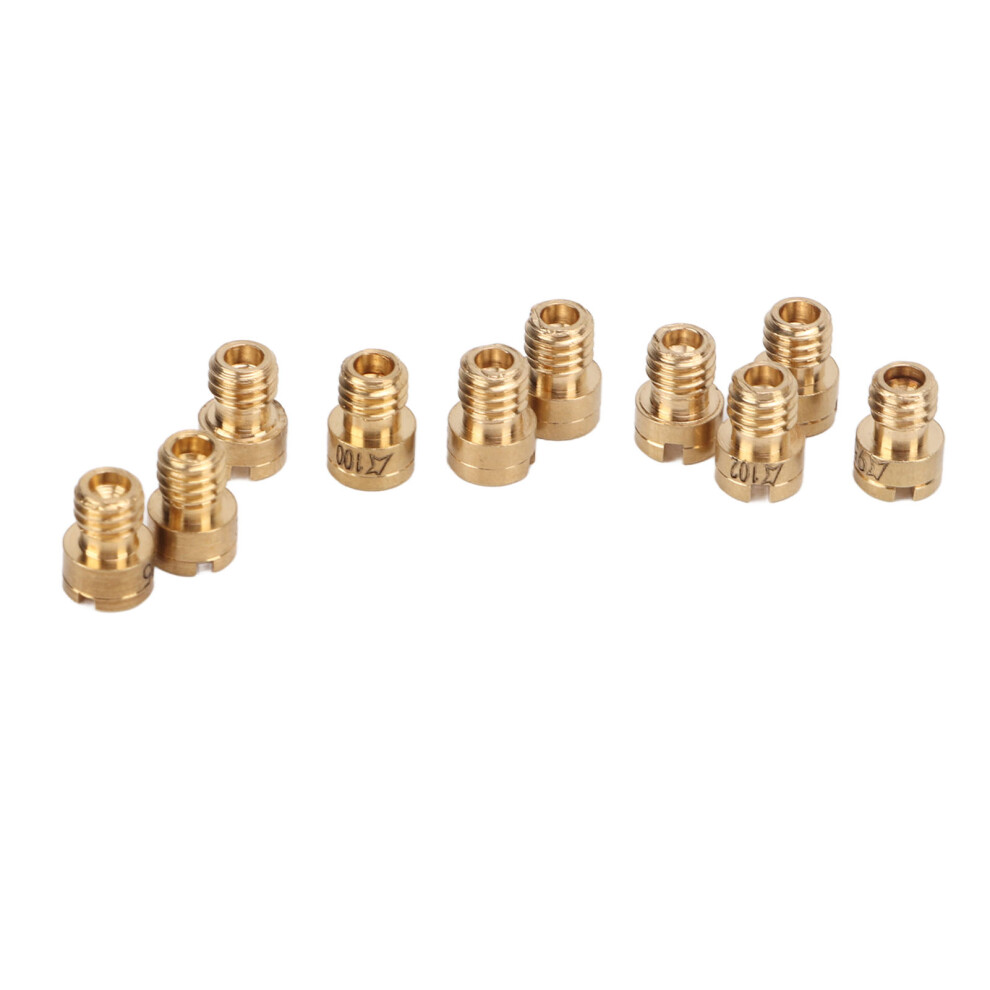 Set Of 10 Carburetor Jets 82Â105 For Gy6 50Cc Scooter Moped 139Qmb Engines 4961376275446