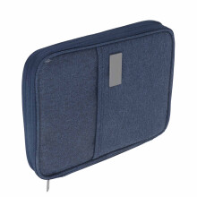 Marineblauer wasserdichter Oxford-Reisepasshülle mit Kreditkartenorganizer
